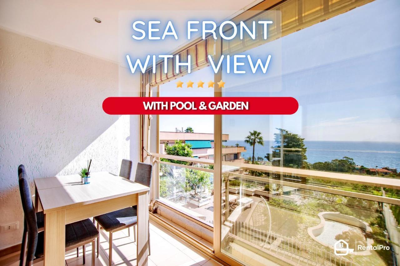 Free Parking-Sea View, With Pool & Garden Apartment Sanremo Exterior photo