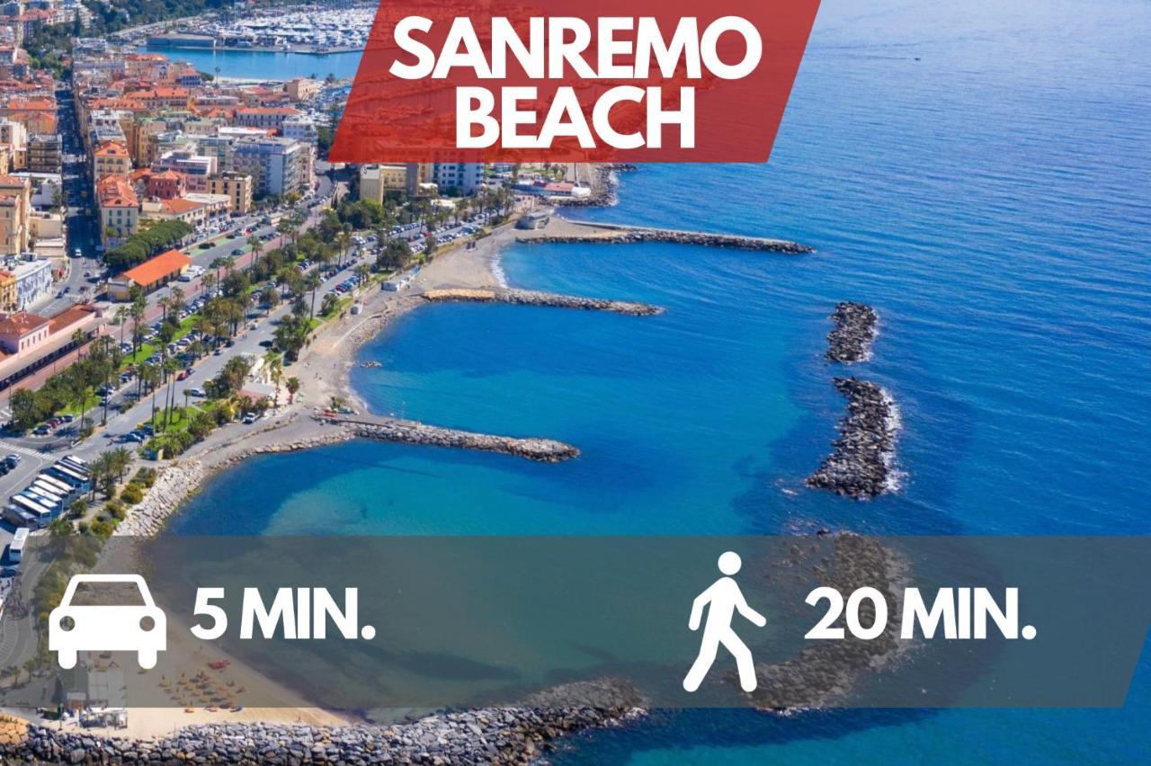 Free Parking-Sea View, With Pool & Garden Apartment Sanremo Exterior photo